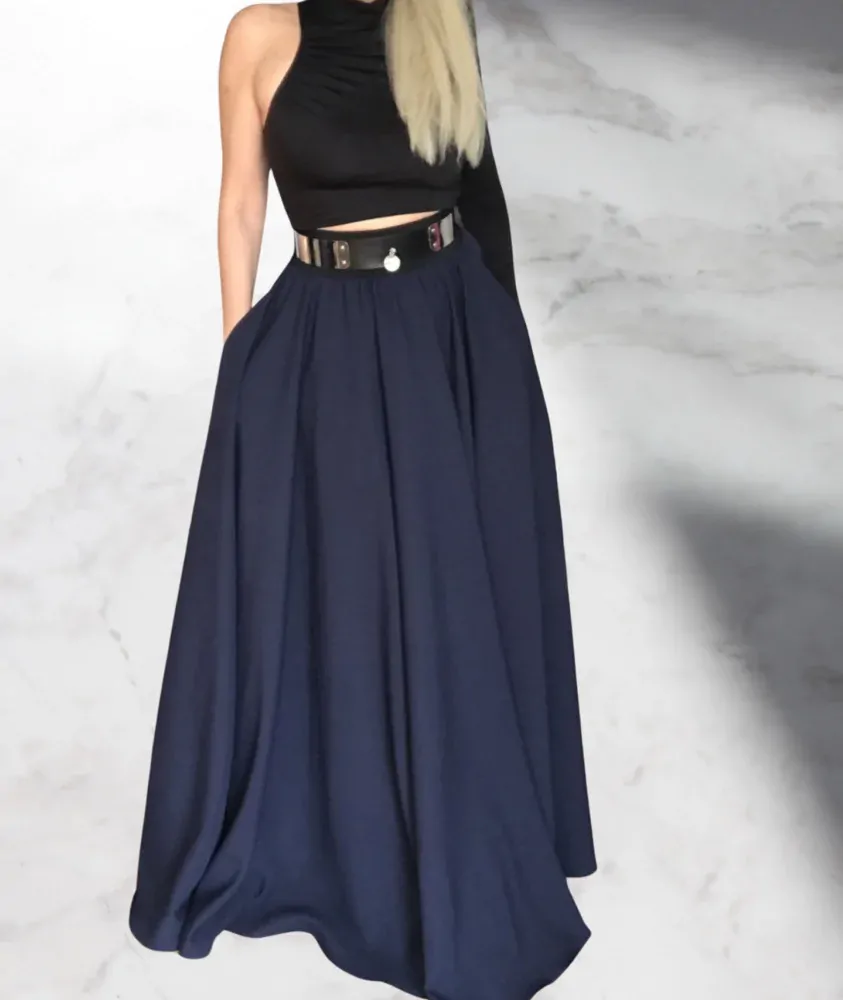 DLOUHÁ SUKNĚ - maxi sukně BOROS SK-L-BLN 01